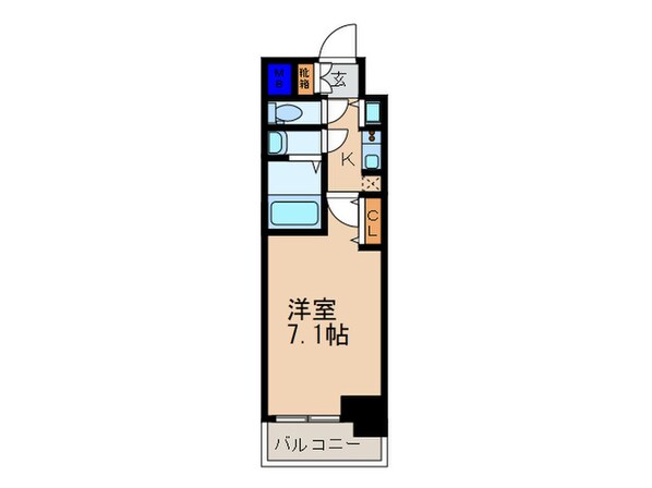 アドバンス京都ソナーレ(701)の物件間取画像